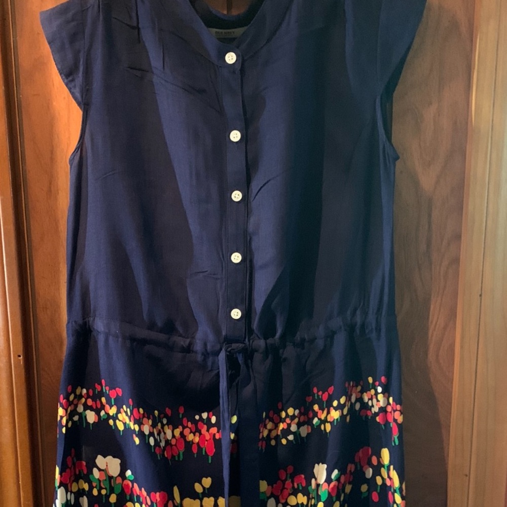 Fun midi linen dress from Old Navy